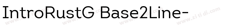 IntroRustG Base2Line字体转换